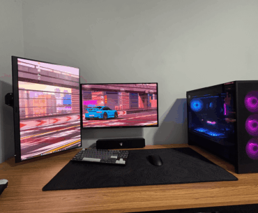 Would you move your PC to the floor to fit a vertical third monitor?