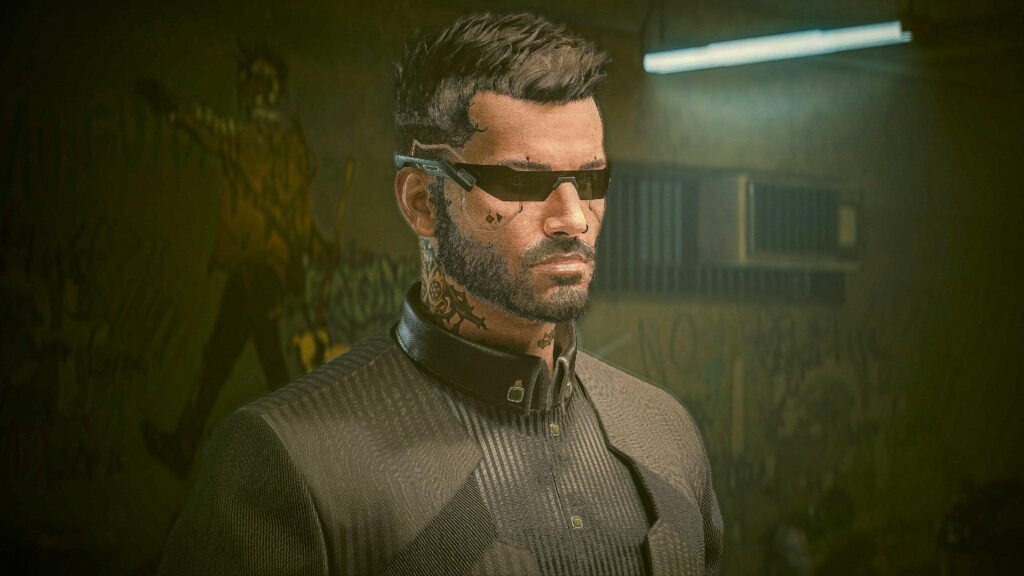 When you try to make a unique V and end up with Adam Jensen