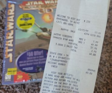 I bought Rogue Squadron 3D (PC) on 3/15/1999