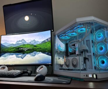 My modest station in my kid’s playroom.