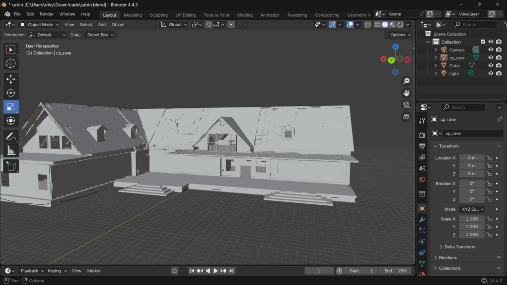 Rave in the redwoods 3d model