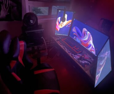 The black thing is just a small fan on top of the PC
