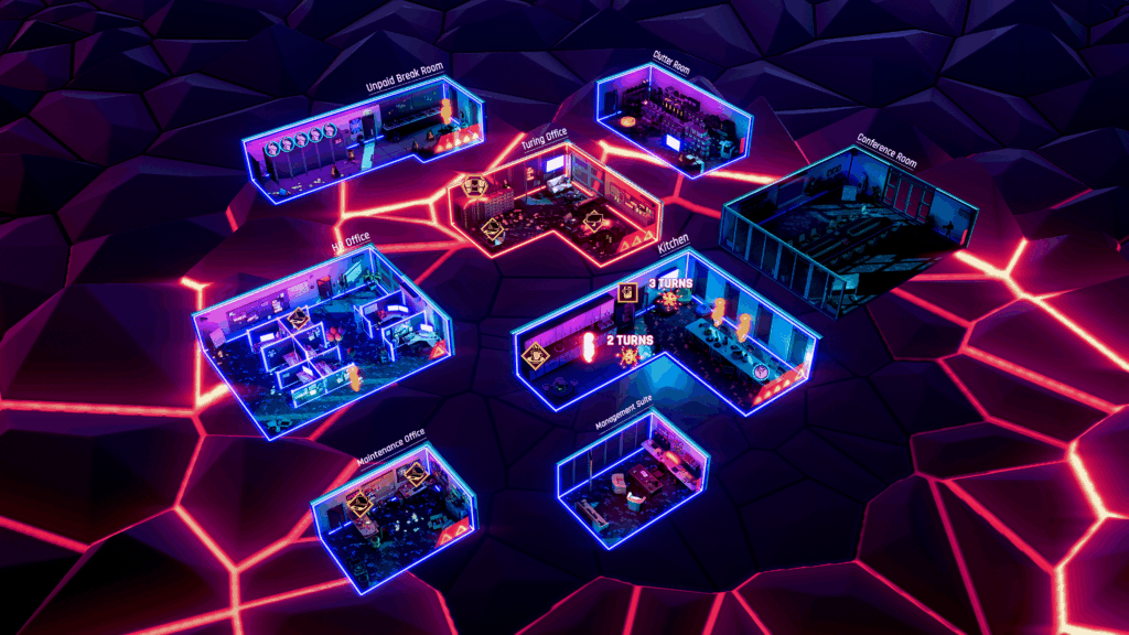 Ctrl Alt Deal (Cyberpunk themed strategy/sim game) now in Steam Next Fest