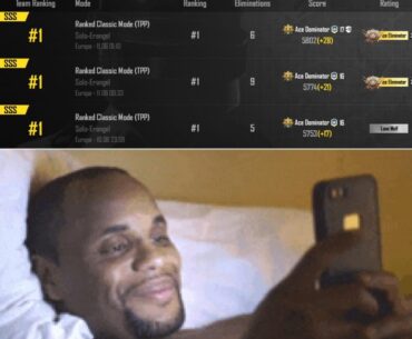 Me pushing Conqueror, looking at my 3 recent matches one more time before going to sleep