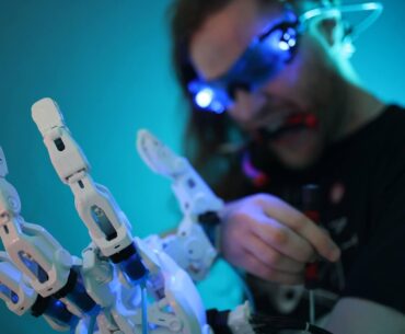 Cyberpunk themed photoshoot