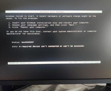 Windows failed to start