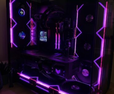 Vaporwave Theme - Lian Li + Asus TUF Gaming Build