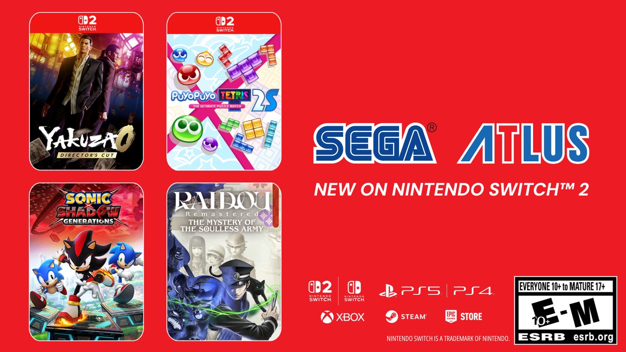 4 Upgraded Sega Games on the Nintendo Switch 2 4 Upgraded Sega Games on the Nintendo Switch 2