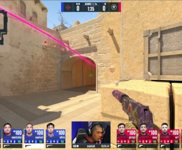 Carnage gets told off for clapping after Chinggis Warriors win pistol