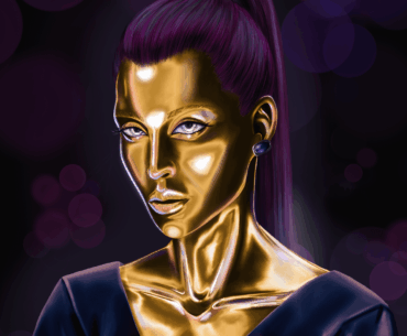 I was studying to draw chromed skin using Cyberpunk NPC as a reference