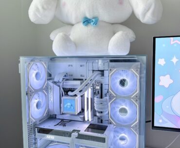 Built my dream white PC ♡