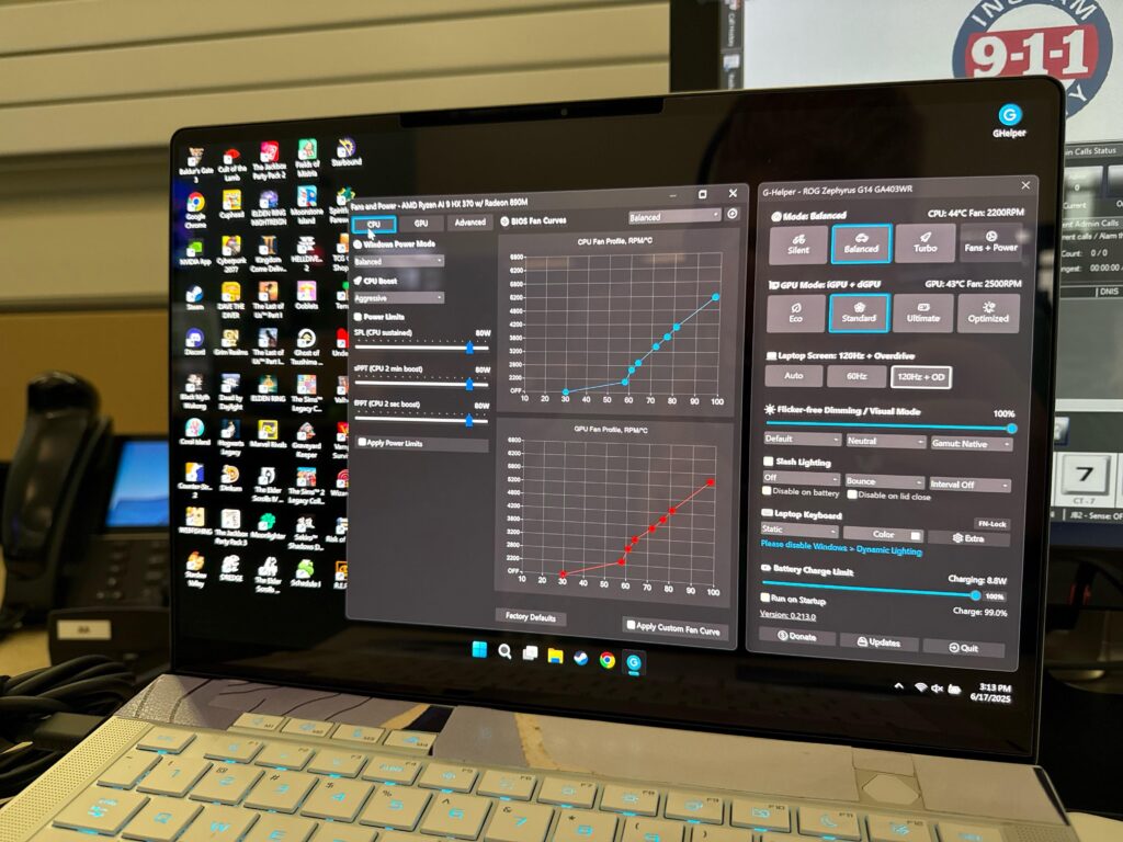 Rog Zephryus g14 2025 under volt help