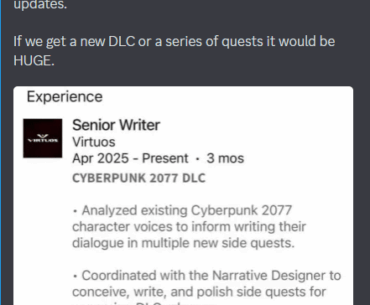 Cyberpunk 2077 might be getting new content