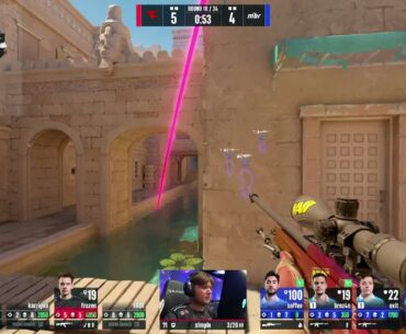 S1mple 3K against MIBR in a 2v5
