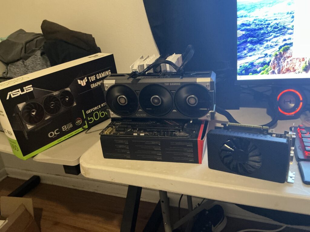 Upgraded from a 750 ti to a Rtx 5060 for free wooo Upgraded from a 750 ti to a Rtx 5060 for free wooo