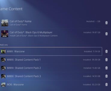 what here can i delete for more storage. i only play warzone