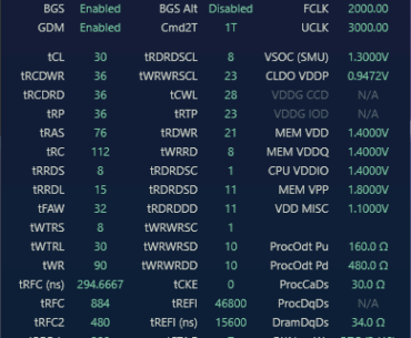 RAM tuning not possible?
