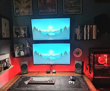 I got myself a monitor light and did some cable management. Thoughts?