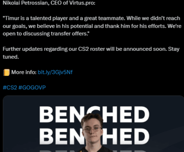 [Virtus.pro] FL4MUS has been removed from the active roster