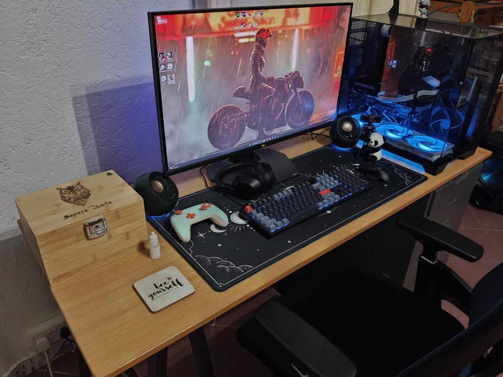 My setup in Kenya, first PC build