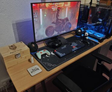 My setup in Kenya, first PC build