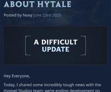 Hytale has been cancelled