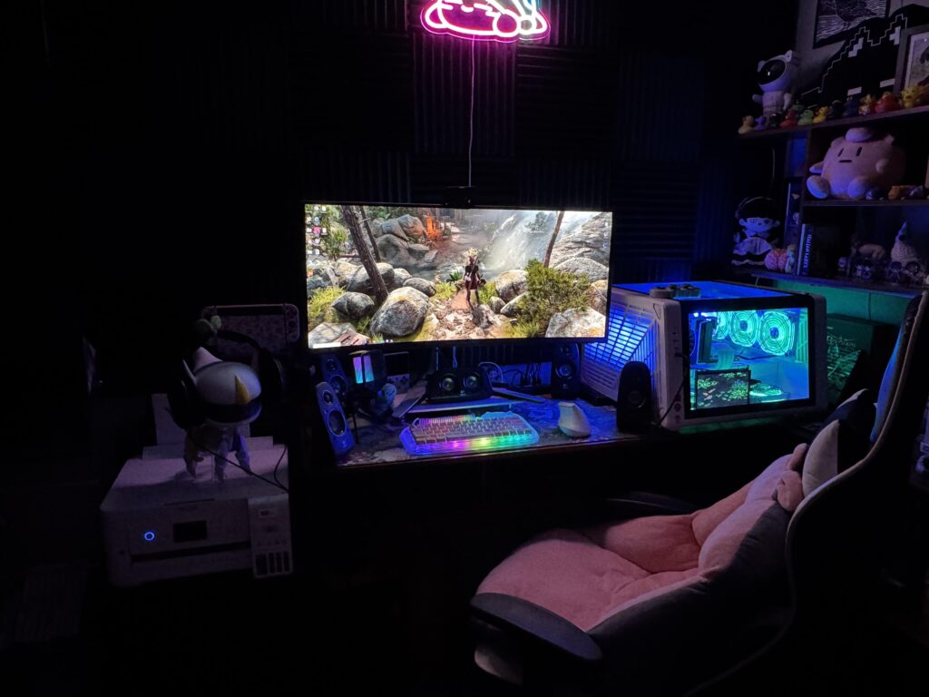 The set up has come a long way since I posted last :)