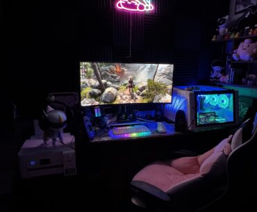 The set up has come a long way since I posted last :)