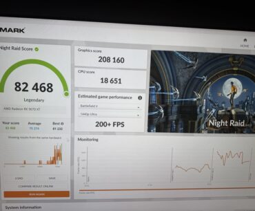 Got Top score for 7800x3d 9070xt Steel legend HW!