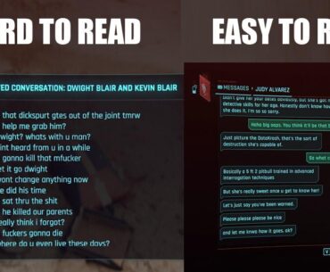 I wish the Archived Conversation shards were formatted the way phone texts are. It would make them easier to read.
