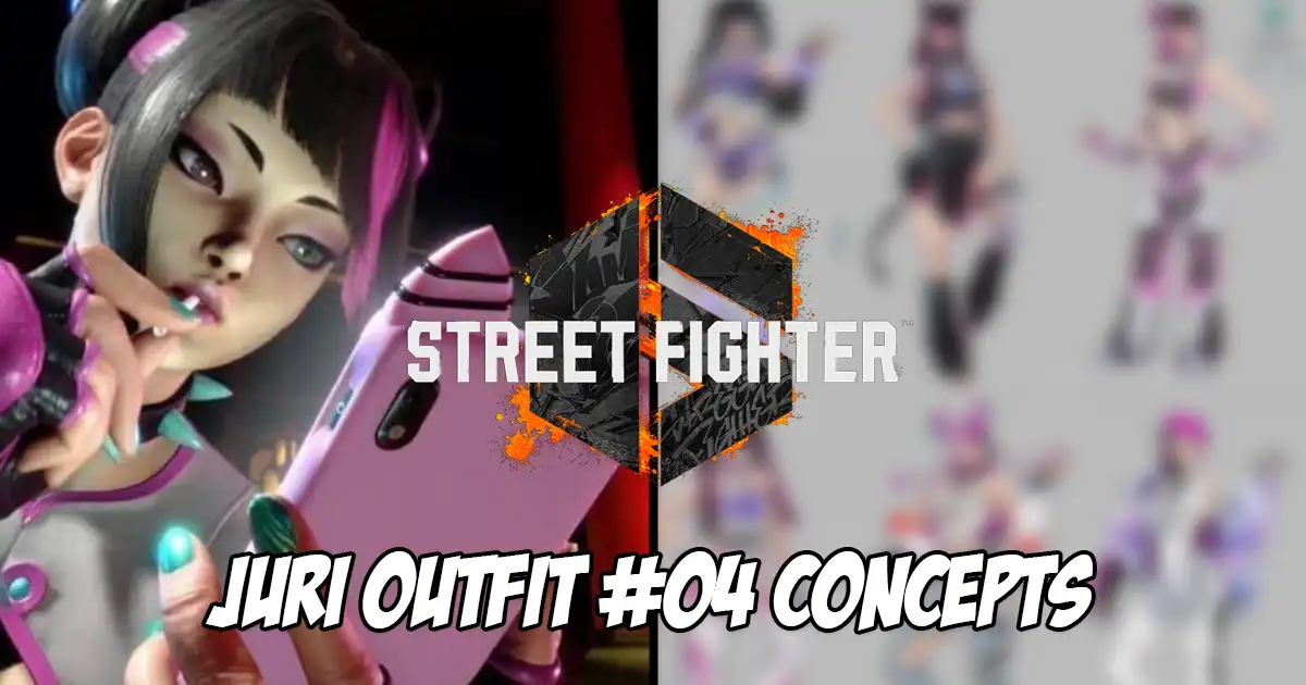 Concept art for Juri’s Outfit 4 in Street Fighter 6 including what it almost could’ve been Concept art for Juri's Outfit 4 in Street Fighter 6 including what it almost could've been