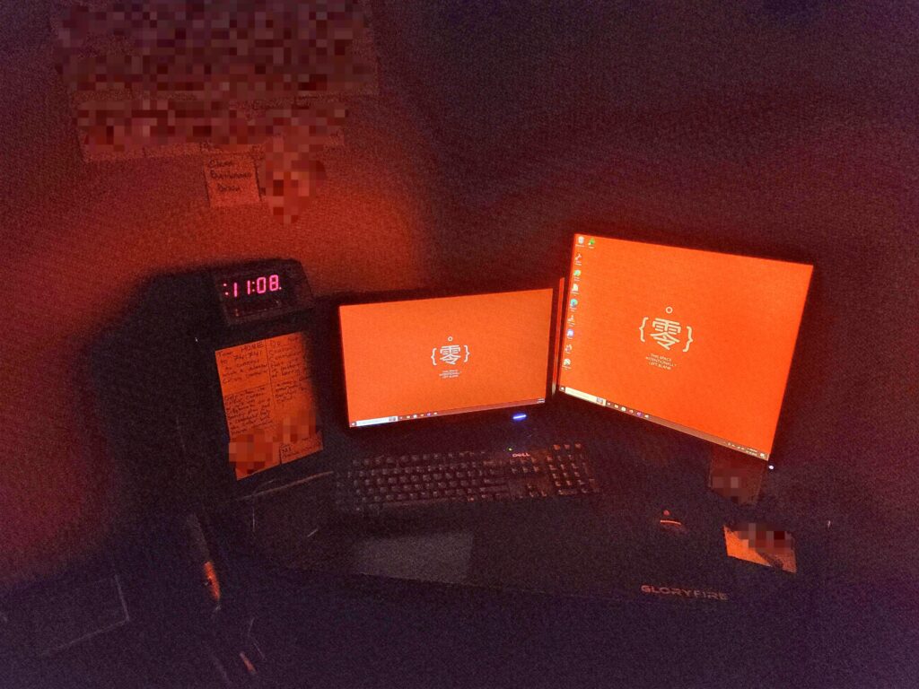 Thrifted dual-monitor setup (~$200 all-in). What would you upgrade next?