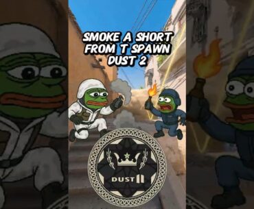 smoke a short from T spawn dust 2 #cs2 #cs2nades #cs2tips #counterstrike