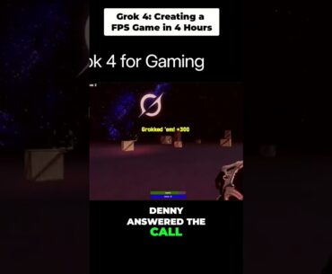 Grok 4: Creating a FPS Game in 4 Hours