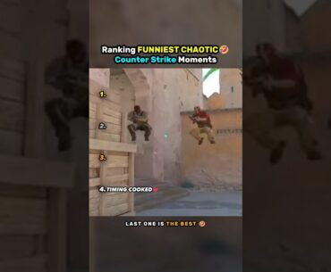 Funniest CHAOTIC Counter Strike Moments 🤣 #shorts #counterstrikegame #cs2overpass #cs2