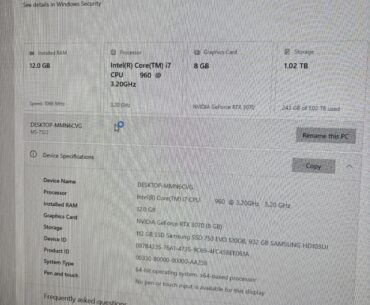 Specs of my girlfriend’s pc