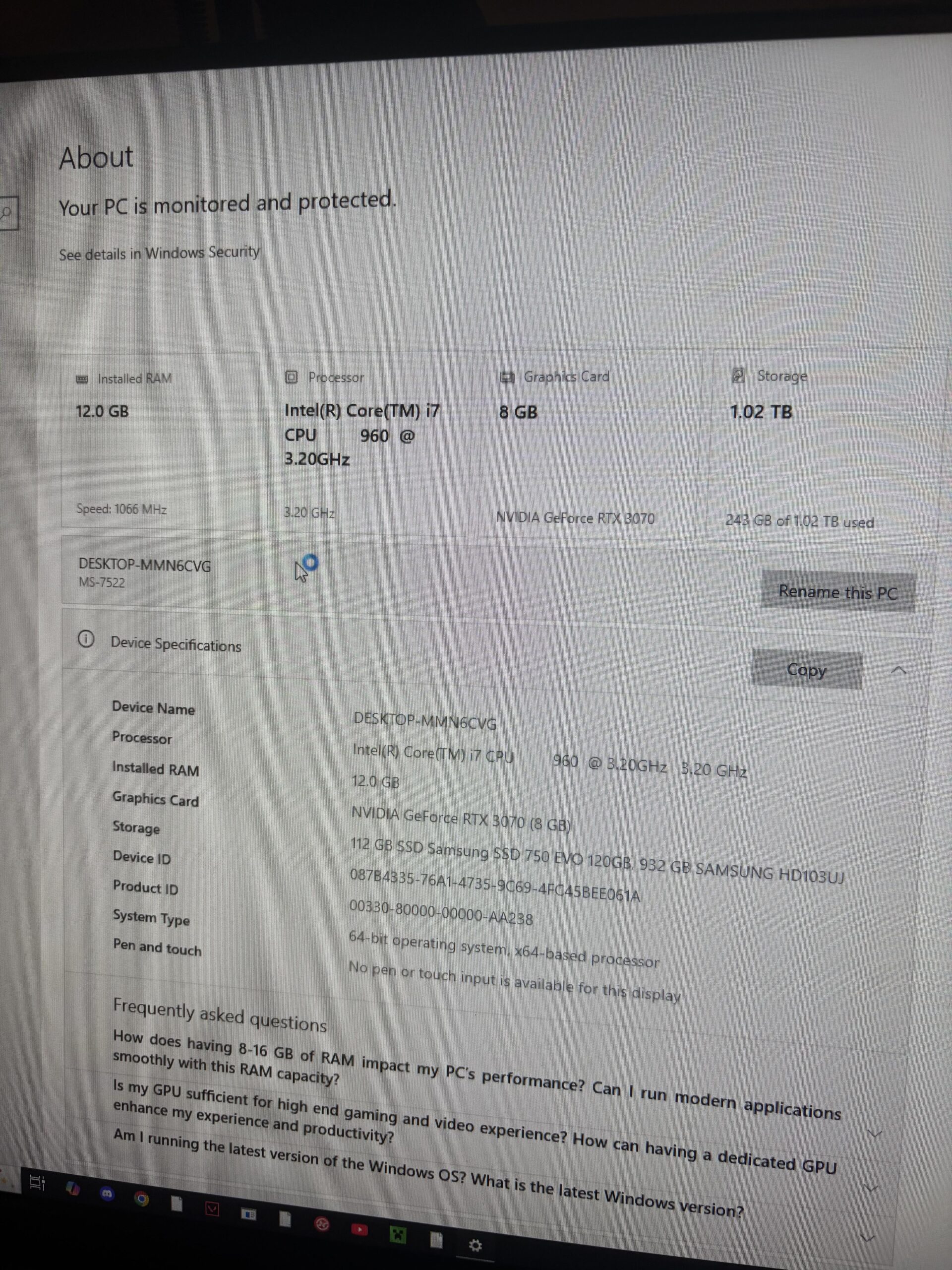 Specs of my girlfriend’s pc Specs of my girlfriend’s pc