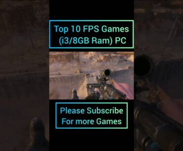 Top 10 FPS Games for (i3 / 8GB Ram Pc #top10 #top10games #shorts #i3 #8gb_ram #pcgames