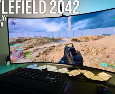 Battlefield 2042 is AWESOME with RTX HDR on a 4k LG 45" UltraWide OLED | BEST Gaming Monitor