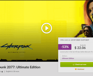 Cyberpunk 2077 is on sale!