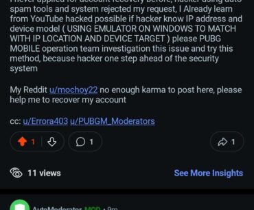 Account issues