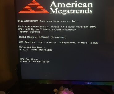 PC always boots to BIOS