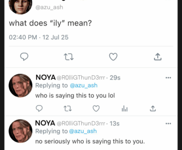 what does "ily" mean? (@Stanley5574420)