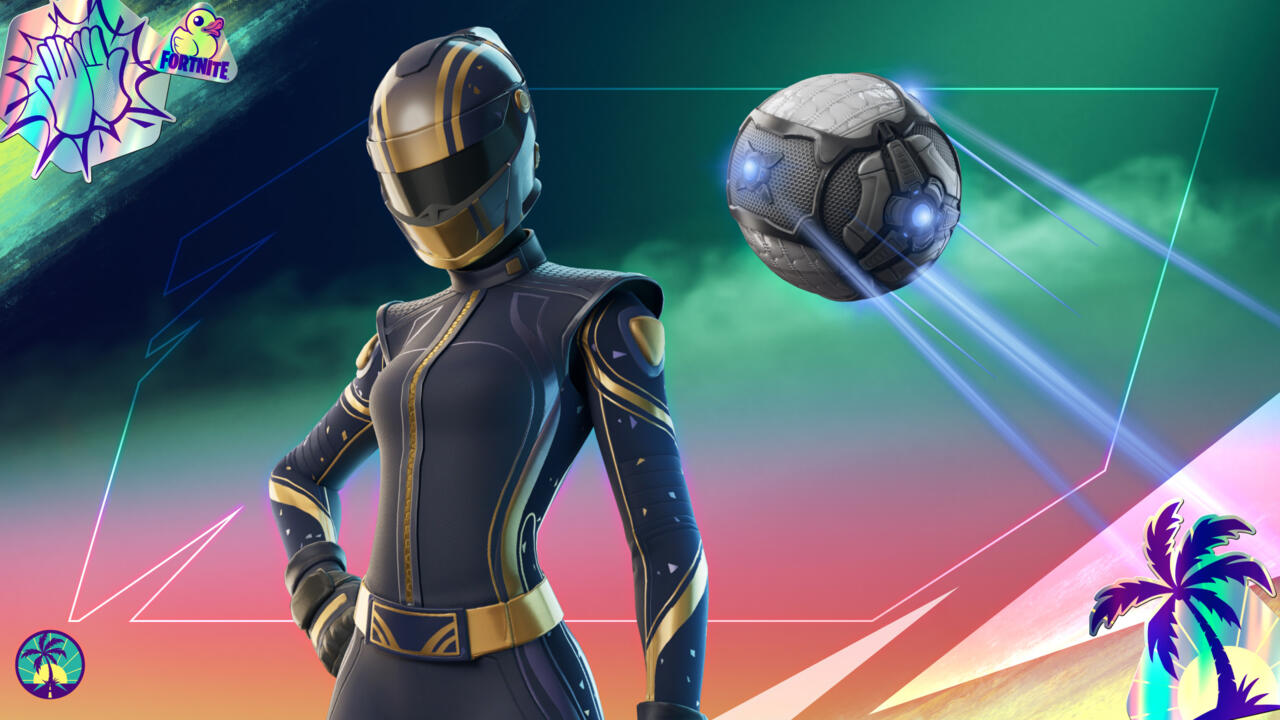 You can earn this Fortnite skin for free by playing Rocket League during the Summer Road Trip.