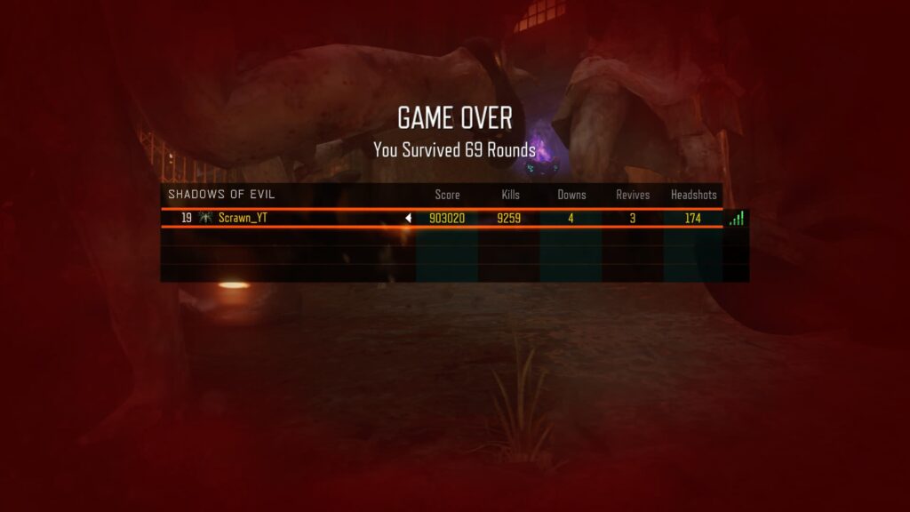 Got 2 SOE high round PBs in 1 day! First, I hit round 67. Now, my PB for Shadows is 69. (This is with no megas and I started at Prestige 5 level 1 so I ended up with a fodder gum. I'm proud of this.)