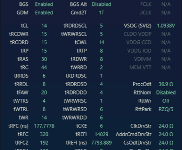 what could I change about my timings and subtimings to improve fps stability?  3200mhz cl14 samsung b die