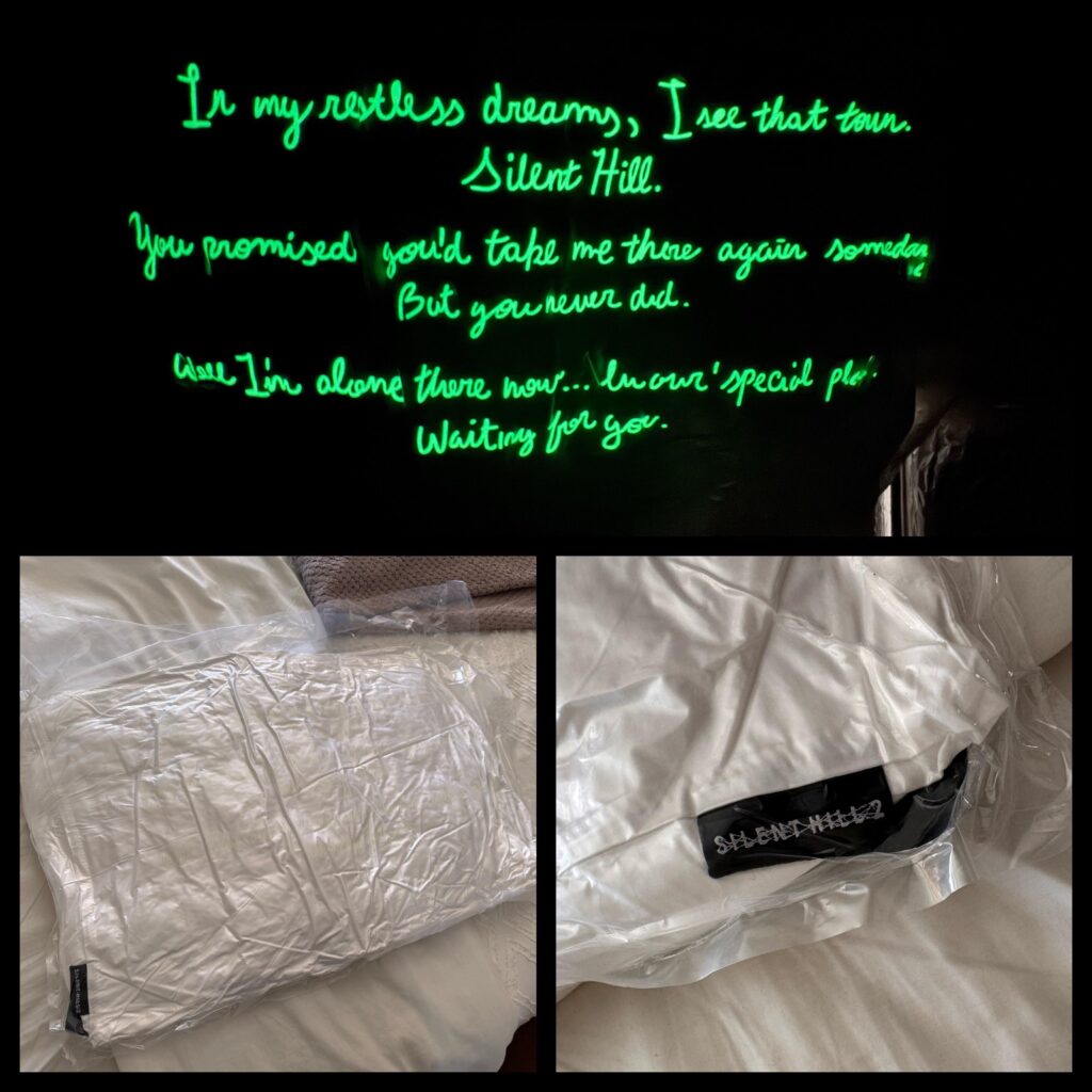 My Silent Hill 2 pillow arrived today, possibly the strangest piece of gaming merchandise I own…