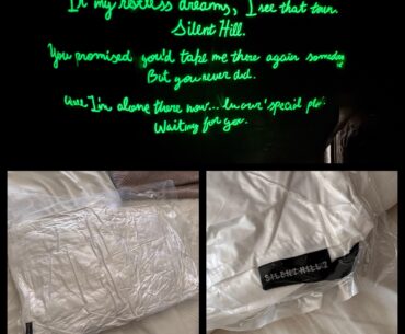 My Silent Hill 2 pillow arrived today, possibly the strangest piece of gaming merchandise I own…