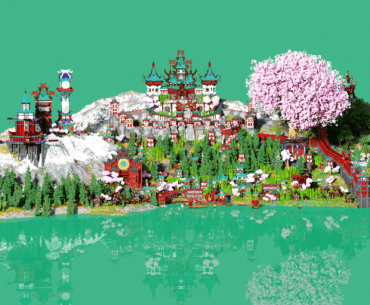 I Built a Fantasy Japanese City in Minecraft