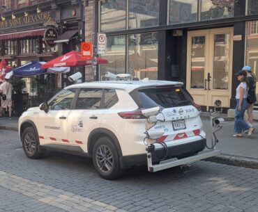 This parking-checking car I saw felt very cyberpunk